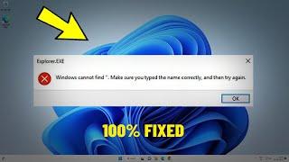 Windows cannot find Make sure you typed the name correctly and then try again - How To Fix Error ️