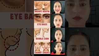 anti-ageing face yoga nd glowing skin, smile lines ,wrinkles ️#shorts