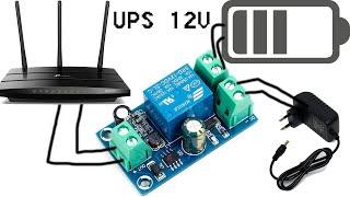 12V li UPS yasash usuli WIFI modem kamera yoki shu kabi qurulmalar uchun