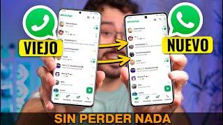 Como PASAR WhatsApp de un móvil a otro  (SIN PERDER LOS CHATS)