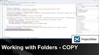 Lesson 6 - PowerShell for ProjectWise Copy cmdlets for Folders