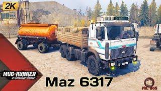 Maz 6317 Честный Обзор мода Spintires MudRunner