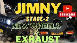 JIMNY NEW WHEEL'S & FULL EXHAUST SYSTEM | TELANGANA & ANDHRA 1ST FULLY MODIFIED JIMNY | DGS13