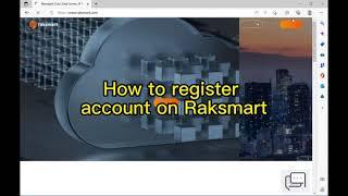 How to register your account on Raksmart