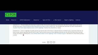 HBMs UFO Corner UFOs 2024 The Year In Review