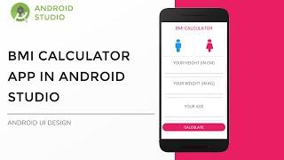 BMI Calculator app in Android Studio