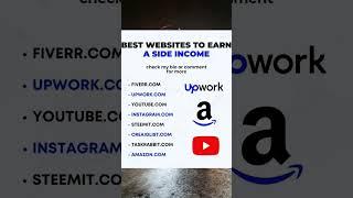 best websites to earn side income #bestwebsites #sideincome