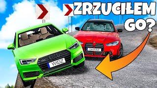 ️ ZRZUCIŁEM GO Z KLIFU!? NIEBEZPIECZNE WYŚCIGI! | BeamNG Drive |