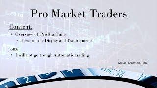 Introduction to the ProRealTime trading platform (1 of 3)