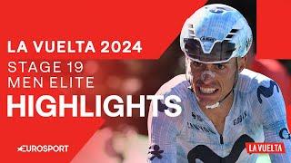 STATEMENT WIN!  | La Vuelta a España Stage 19 Highlights | Eurosport Cycling