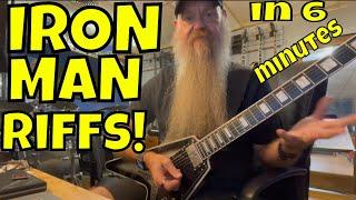 IRON MAN RIFFS IN UNDRER 6 Minutes!