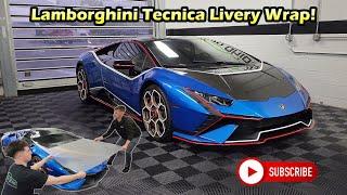 Wrapping a Lamborghini Huracán Tecnica in a custom livery!!