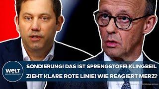 DEUTSCHLAND: Sondierung! Das ist Sprengstoff! Klingbeil zieht klare rote Linie! Wie reagiert Merz?