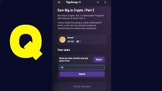 Earn Big in Crypto | Part 2 | Tapswap Code