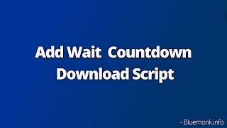 How to Add Download Countdown Timer to WordPress Website