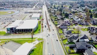 Cloverdale Surrey BC Canada by drone