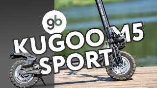 KUGOO M5 SPORT 2020 - мощный электросамокат-вездеход. Куго M5 - самый удобный самокат для езды сидя.