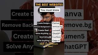 Best Websites YOU MUST KNOW !  | Free Ai Websites | #shorts