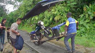 Genius Way They Transform Cheap Motorbikes Into Trains