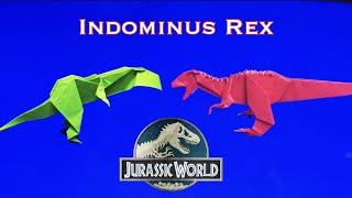 How to make origami dinosaur Indominus Rex tutorial | Jurassic World