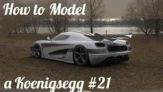 3D Car Modeling Tutorial pt.21 | Koenigsegg One:1 | Smoothing