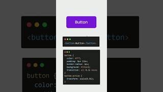 Button Click Animation in HTML & CSS #animation #shorts #coding