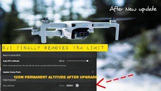 Finally DJI removed 15m height limit on #djimini2 | Permanent 120m altitude DJI FLY APP