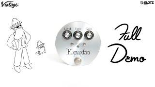 Expandora Vintage Reissue DEMO & REVIEW | EXP-2000 w/ NOS LM308 | Guitar + Bass, Clean vs Dirty Amp!