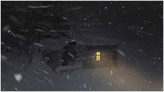 Heavy Blizzard at a Wooden Cabin┇Snow Ambience & Wind Sound Effect for Sleep, Study & Relaxation