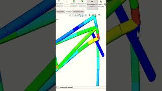 Фермы с разным заполнением под нагрузкой #solidworks #3dsimulation #3dmodeling
