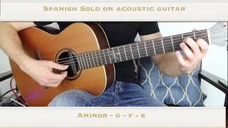 Spanish Guitar Solo ... On Acoustic Guitar.