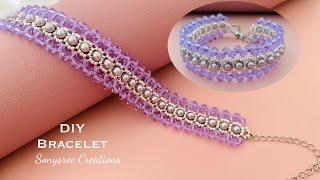 Simple Beaded Bracelet || Beginners Tutorial || Fast and easy