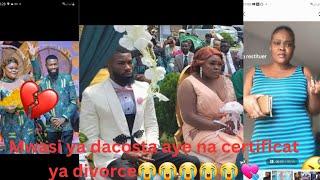 OH  Madame Dacosta ayeli biso certificat ya divorce