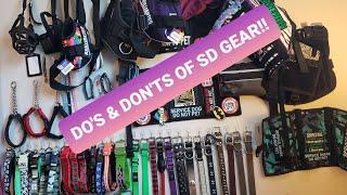 DO'S & DON'TS OF SERVICE DOG GEAR!!