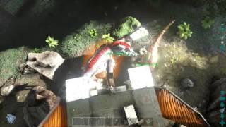 Ark - tag team Rexes auto smashing an Alpha Rex