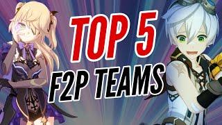 TOP 5 POPULAR F2P TEAMS IN GENSHIN IMPACT