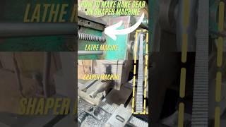 How to make a Rake gear on shaper machine #lathe machine #gear