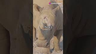 Rhino vs Wildbeast #rhino #wildbeasts #shorts #wildlife #animals #facts #nature #viralshort #facts