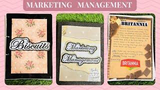 Business Studies Marketing Management on "BISCUIT" | CBSE class12 project | Project file decoration