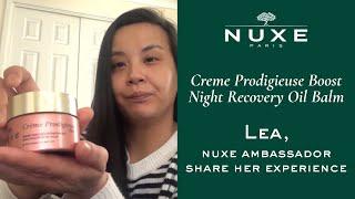 Get Glowing Skin with Nuxe Creme Prodigieuse Boost Night Recovery Oil Balm | Lea