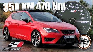 2016 Seat Leon Cupra (350 KM) | V-MAX, 0-100, 100-200, 200-250 km/h. Prezentacja & AUTOBAHN. | 4K