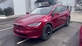 FIRST LOOK: 2023 Tesla Model X Ultra Red!