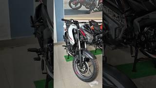 brand new bajaj pulsar NS200 whitecolor   bike  #foryou #video @ymnvlogs
