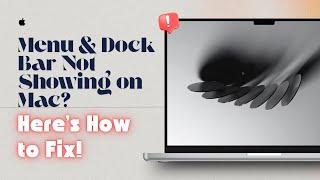 Menu & Dock Bar Not Showing on Mac? Here’s How to Fix!