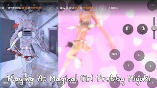 playing a magical girl pretty miyuki (yandere simulator honpc)