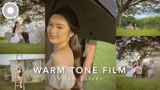 Warm Tone Film VSCO Filter | cinematic vsco photo editing tutorial