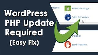 How to fix Php update required WordPress error -  Cpanel Godaddy