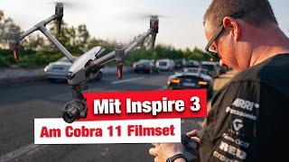 Mit der DJI Inspire 3 am Filmset  von Alarm für Cobra 11 