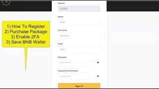 BNB PROFIT | Get Started & Walk through Back Office Tutorial.