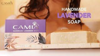 Handmade Cold Processed Organic Lavender Soap | CAMIA